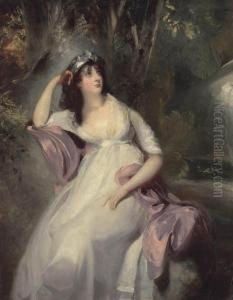 Portrait Of Sarah Martha Siddons , Daughter Of Sarah Siddons, The Actress by Sir Thomas Lawrence