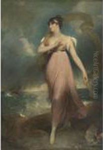 Portrait Of A Woman As Miranda, Said To Be Miss Gibbon by Sir Thomas Lawrence