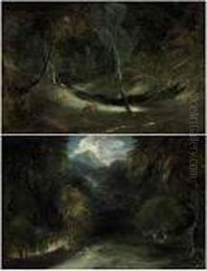 Studies From Nature: The Source
Of The Manifold At Ilam Park; And Aview Of Dovedale Looking Towards
Thorpe Cloud by Sir Thomas Lawrence