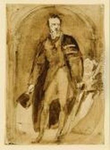 Male Portrait Sketch by Sir Thomas Lawrence