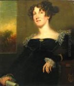A Portrait Of A Lady Holding A Sheet Of Music by Sir Thomas Lawrence