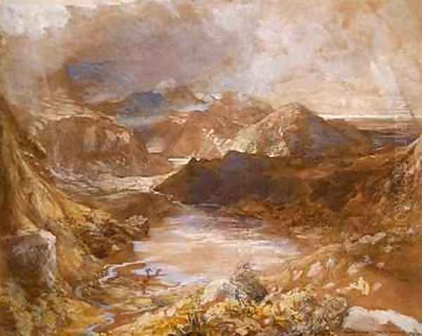 Llwyngwynedd and part of Llyn-y-ddina Between Capel Curig and Beddegelert, North Wales, 1835-36 - view 1