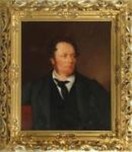 Portrait Of A Gentleman Wearing A Black Cravat