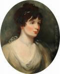 Portrait Of A Lady, Bust-length, In A Pale Yellow Dress by Sir Thomas Lawrence