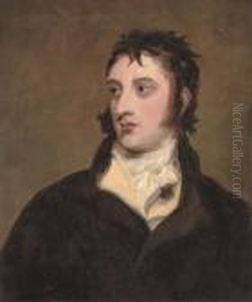Portrait Of A Gentleman
Traditionally Identified As William Lamb, 2nd Viscount Melbourne
(1779-1848), Half-length, In A Black Coat - view 1