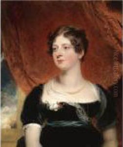 Portrait Of Miss Glover Of Bath by Sir Thomas Lawrence