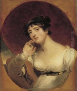 Portrait Of Mrs. George Frederick Stratton Nee Anne D'ewes by Sir Thomas Lawrence