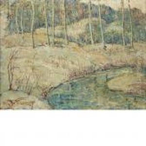 Brook In Winter by Ernest Lawson