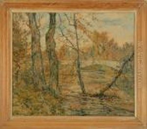 Autumnal Landscape. Unsigned by Ernest Lawson