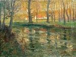 Red Rooftops by Ernest Lawson