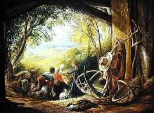 The Shearers, 1833-34 by Samuel Palmer