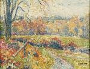O/b Fall Scene by Ernest Lawson