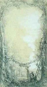 The Vintage, design for an illustration for Pictures from Italy by Charles Dickens
