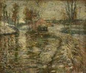 Connecticut Winter Landscape by Ernest Lawson
