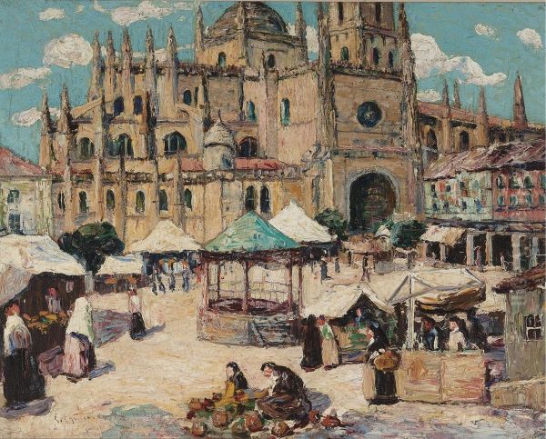 Market Square, Segovia, Spain - view 1