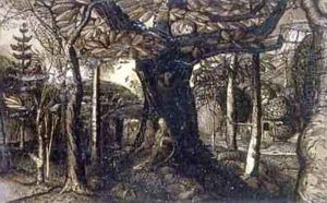 The Skirts of a Wood, 1825 by Samuel Palmer