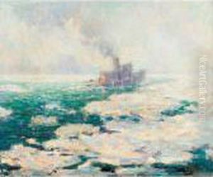 Tugboat by Ernest Lawson