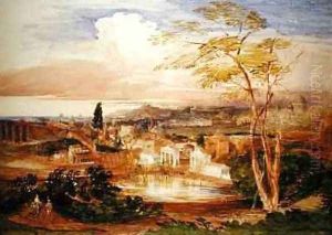 Rome from the Borghese Gardens, 1837 by Samuel Palmer
