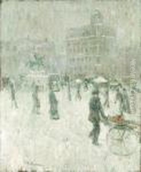 Union Square, New York In Winter - view 1