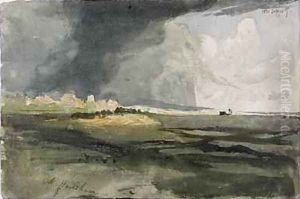 At Hailsham, Sussex: A Storm Approaching, 1821 by Samuel Palmer