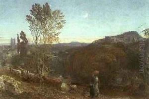 Going Home at Curfew Time by Samuel Palmer