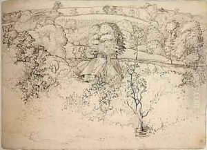 The Primitive Cottage, Shoreham by Samuel Palmer