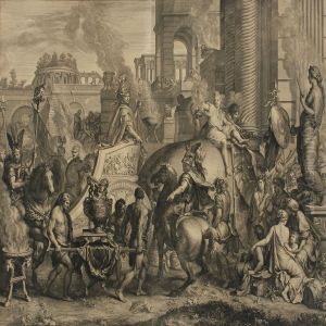 Triumphal Entry Into Babylon by Charles Lebrun