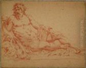 Allegory Ofa Male Godness Resting by Charles Lebrun
