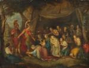 Alexandre Et La Famille De Darius by Charles Lebrun