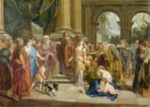 The Judgment Of Salomon by Charles Lebrun