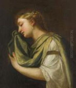 Figura Di Donna Piangente by Charles Lebrun