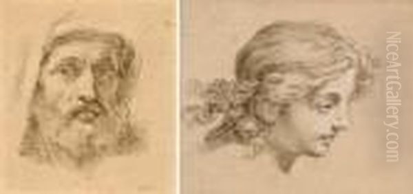 Zwei Portraitstudien - view 1