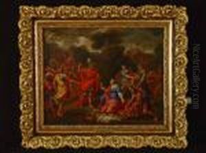 "historienszene: Antiker Herrscher by Charles Lebrun