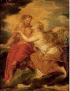 Jupiter And Juno by Charles Lebrun
