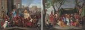 The Entry Of Alexander Into Babylon; And The Family Of Dariusbefore Alexander by Charles Lebrun