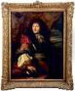 Portrait De Louis Xiv by Charles Lebrun