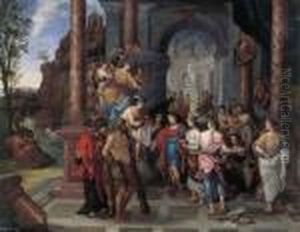 The Marriage Of Peleus And Thetis by Charles Lebrun