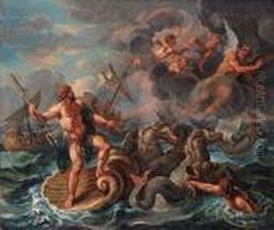 The Wrath Of Neptune by Charles Lebrun