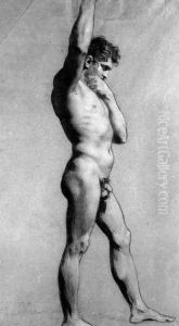Male Nude Pontificating by Pierre-Paul Prud'hon