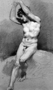 Seated Male Nude by Pierre-Paul Prud'hon
