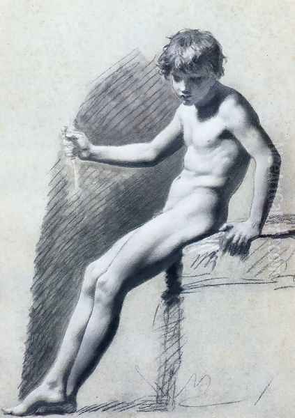 Seated Nude Figure - view 1