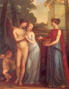 Innocence Choosing Love Over Wealth, With Constance Mayer-Lamartiniere 1804 by Pierre-Paul Prud'hon