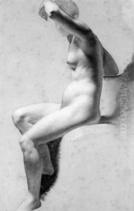 Female Nude Raising Her Arm4 by Pierre-Paul Prud'hon