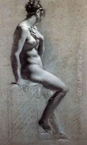 Seated Female Nude2 by Pierre-Paul Prud'hon