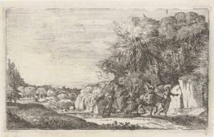 The Flight Into Egypt by Claude Lorrain (Claude Gellee)