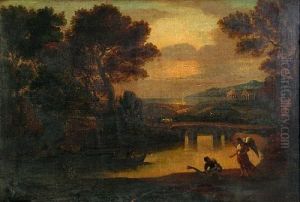A Landscape With Tobias And The Angel by Claude Lorrain (Claude Gellee)