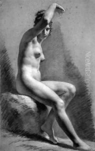 Female Nude Raising Her Arm2 by Pierre-Paul Prud'hon