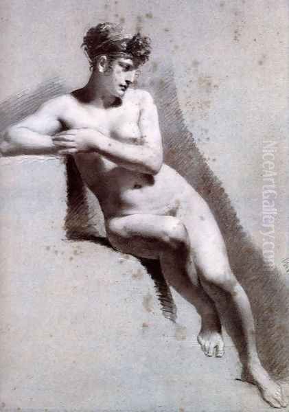 Female Nude Leaning2 - view 1