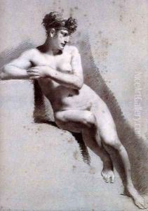 Female Nude Leaning2 by Pierre-Paul Prud'hon
