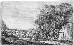 Die Flucht Nach Agypten by Claude Lorrain (Claude Gellee)